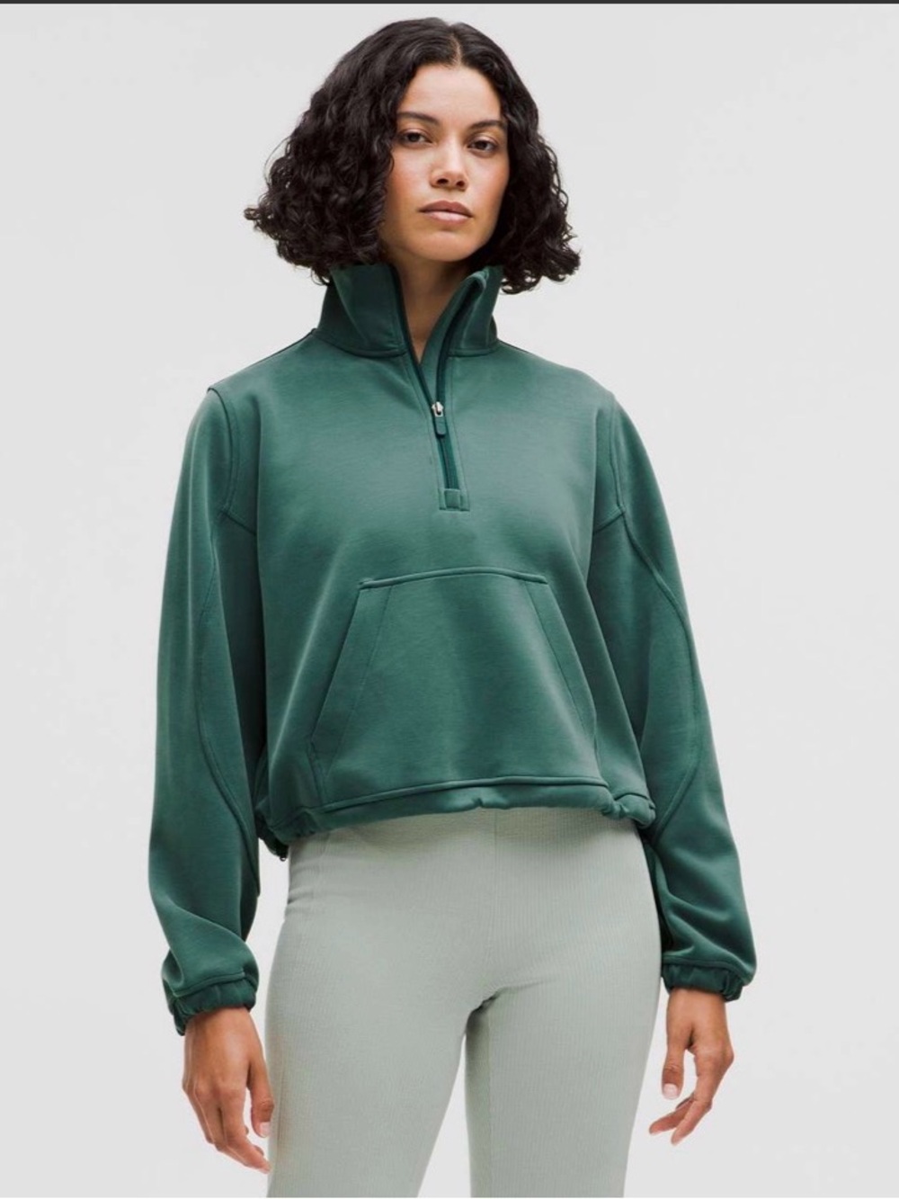 Lululemon Brushed Softstreme Half Zip Sweatshirt